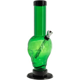 JM Enterprises 9-12" Acrylic Skull Bong - Multiple Colors