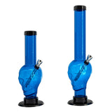 JM Enterprises 9-12" Acrylic Skull Bong - Multiple Colors