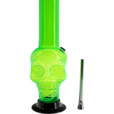 JM Enterprises 12-15" Acrylic Skull Chamber Bong - Multiple Colors