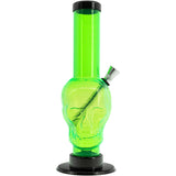 JM Enterprises 12-15" Acrylic Skull Chamber Bong - Multiple Colors