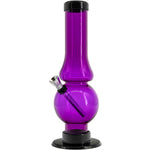 JM Enterprises 6-9" Acrylic Straight Tube Bubble Flare Bong - Multiple Colors