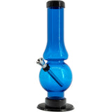 JM Enterprises 6-9" Acrylic Straight Tube Bubble Flare Bong - Multiple Colors