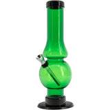 JM Enterprises 6-9" Acrylic Straight Tube Bubble Flare Bong - Multiple Colors