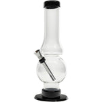 JM Enterprises 6-9" Acrylic Straight Tube Bubble Flare Bong - Multiple Colors