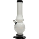 JM Enterprises 6-9" Acrylic Straight Tube Bubble Flare Bong - Multiple Colors