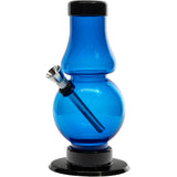 JM Enterprises 6-9" Acrylic Straight Tube Bubble Flare Bong - Multiple Colors