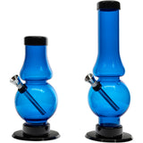 JM Enterprises 6-9" Acrylic Straight Tube Bubble Flare Bong - Multiple Colors