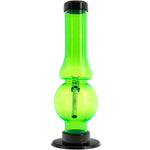 JM Enterprises 6-9" Acrylic Straight Tube Bubble Flare Bong - Multiple Colors