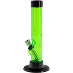 JM Enterprises 6" Acrylic Straight Tube Bong - Multiple Colors