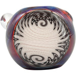 Black and White Reversal and Opal Marble Glass Spoon Pipe by Chris Lezak