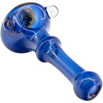 Ice Blue Reversal Spoon Glass Pipe by Chris Lezak