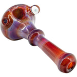 Reversal and Opal Marble Glass Spoon Pipe by Chris Lezak