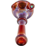 Reversal and Opal Marble Glass Spoon Pipe by Chris Lezak