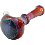 Reversal and Opal Marble Glass Spoon Pipe by Chris Lezak