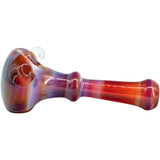 Reversal and Opal Marble Glass Spoon Pipe by Chris Lezak