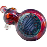 Wig Wag Blue Wave Reversal Sherlock Glass Pipe by Chris Lezak