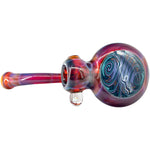 Wig Wag Blue Wave Reversal Sherlock Glass Pipe by Chris Lezak