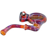 Wig Wag Blue Wave Reversal Sherlock Glass Pipe by Chris Lezak