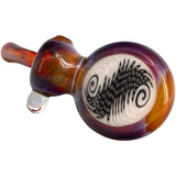 Black and White Reversal Disc Sherlock Pipe by Chris Lezak