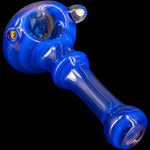 Ice Blue Reversal Spoon Glass Pipe by Chris Lezak