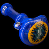 Ice Blue Reversal Spoon Glass Pipe by Chris Lezak