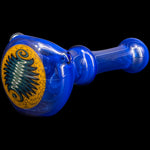 Ice Blue Reversal Spoon Glass Pipe by Chris Lezak