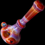 Reversal and Opal Marble Glass Spoon Pipe by Chris Lezak