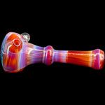 Reversal and Opal Marble Glass Spoon Pipe by Chris Lezak