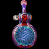 Wig Wag Blue Wave Reversal Sherlock Glass Pipe by Chris Lezak