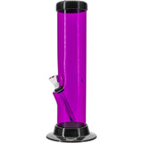 JM Enterprises 6-9-12-15" Acrylic Straight Tube Basic Bong - Multiple Colors