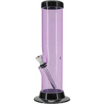 JM Enterprises 6-9-12-15" Acrylic Straight Tube Basic Bong - Multiple Colors