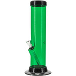 JM Enterprises 6-9-12-15" Acrylic Straight Tube Basic Bong - Multiple Colors