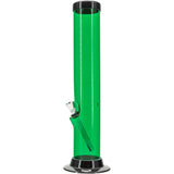 JM Enterprises 6-9-12-15" Acrylic Straight Tube Basic Bong - Multiple Colors