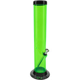 JM Enterprises 6-9-12-15" Acrylic Straight Tube Basic Bong - Multiple Colors