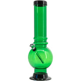 JM Enterprises 12-15" Acrylic Bubble Base Bong - Multiple Colors