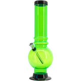 JM Enterprises 12-15" Acrylic Bubble Base Bong - Multiple Colors