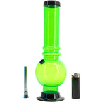 JM Enterprises 12-15" Acrylic Bubble Base Bong - Multiple Colors