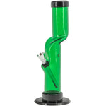 JM Enterprises 9-12" Acrylic Kink Neck Bong - Multiple Colors