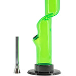 JM Enterprises 9-12" Acrylic Kink Neck Bong - Multiple Colors