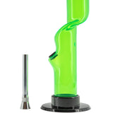 JM Enterprises 9-12" Acrylic Kink Neck Bong - Multiple Colors