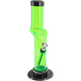 JM Enterprises 9-12" Acrylic Kink Neck Bong - Multiple Colors