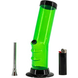 JM Enterprises 9-12" Acrylic Bent Neck Bong - Multiple Colors