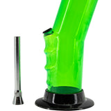 JM Enterprises 9-12" Acrylic Bent Neck Bong - Multiple Colors