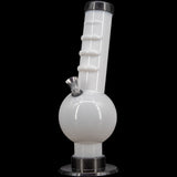 JM Enterprises 9-12" Acrylic Angled Neck Straight Tube Bubble Bong - Multiple Colors