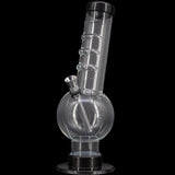 JM Enterprises 9-12" Acrylic Angled Neck Straight Tube Bubble Bong - Multiple Colors