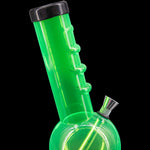 JM Enterprises 9-12" Acrylic Angled Neck Straight Tube Bubble Bong - Multiple Colors