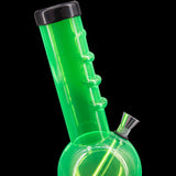 JM Enterprises 9-12" Acrylic Angled Neck Straight Tube Bubble Bong - Multiple Colors