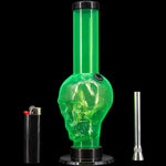 JM Enterprises 9-12" Acrylic Skull Bong - Multiple Colors