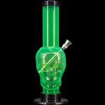 JM Enterprises 9-12" Acrylic Skull Bong - Multiple Colors