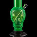 JM Enterprises 9-12" Acrylic Skull Bong - Multiple Colors